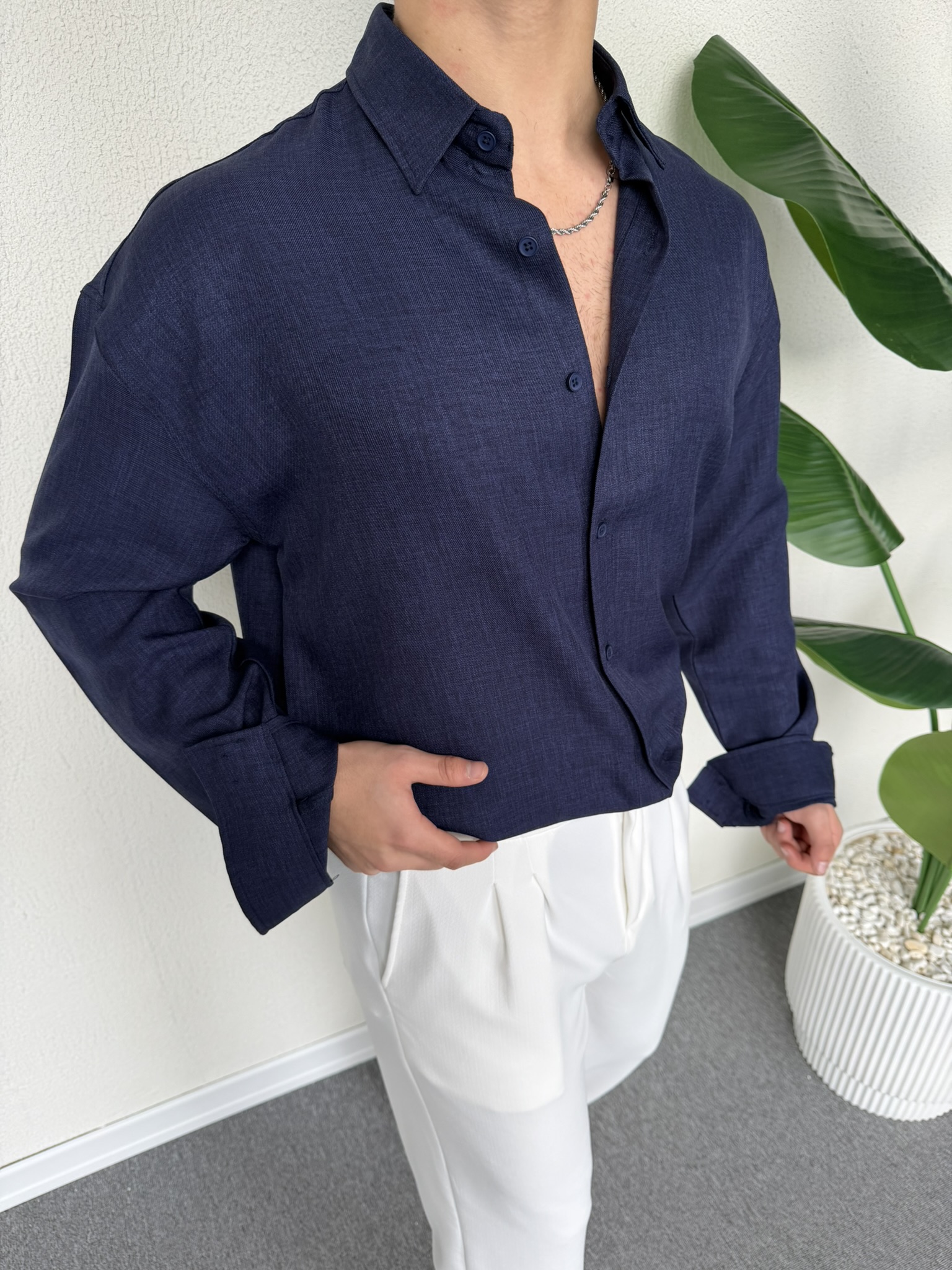 KETEN GÖMLEK - Görsel 5