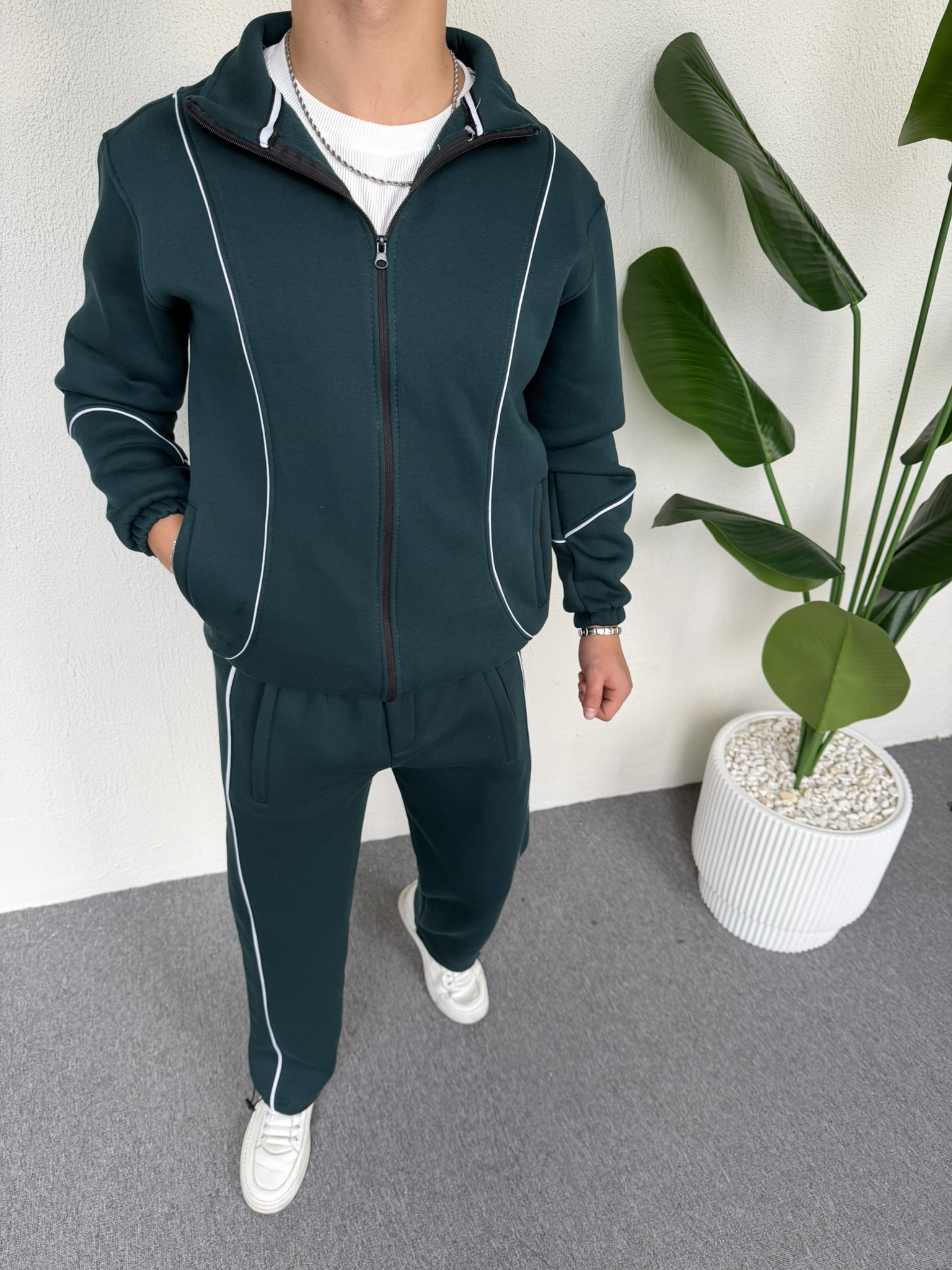 ÇİZGİLİ EŞOFMAN TAKIMI - Görsel 2