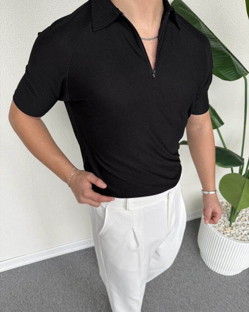 FERMUARLI REGLAN KOL T-SHİRT