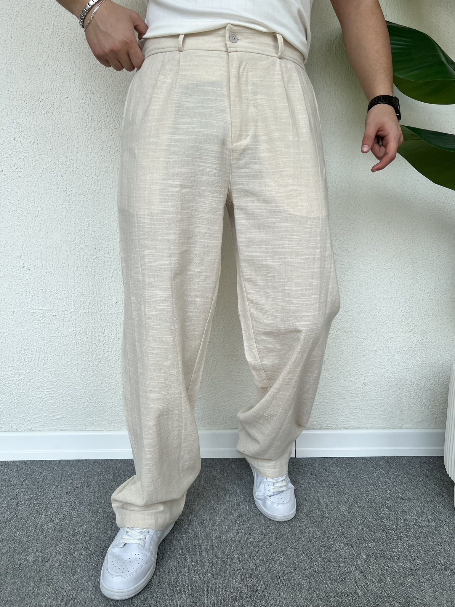 HAM KETEN SÜPER BAGGY PANTOLON